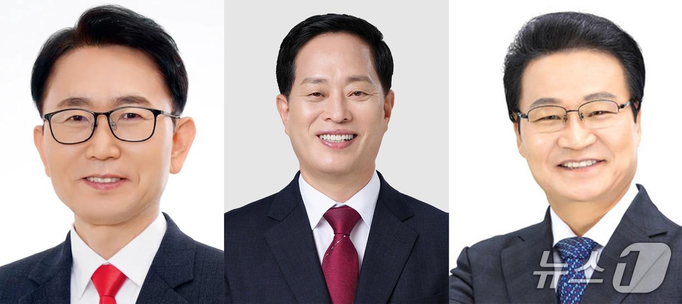 본문 이미지 - 권오상 대구 서구청장(왼쪽부터), 이근수 북구청장, 김용판 달서구청장.(재판매 및 DB금지)