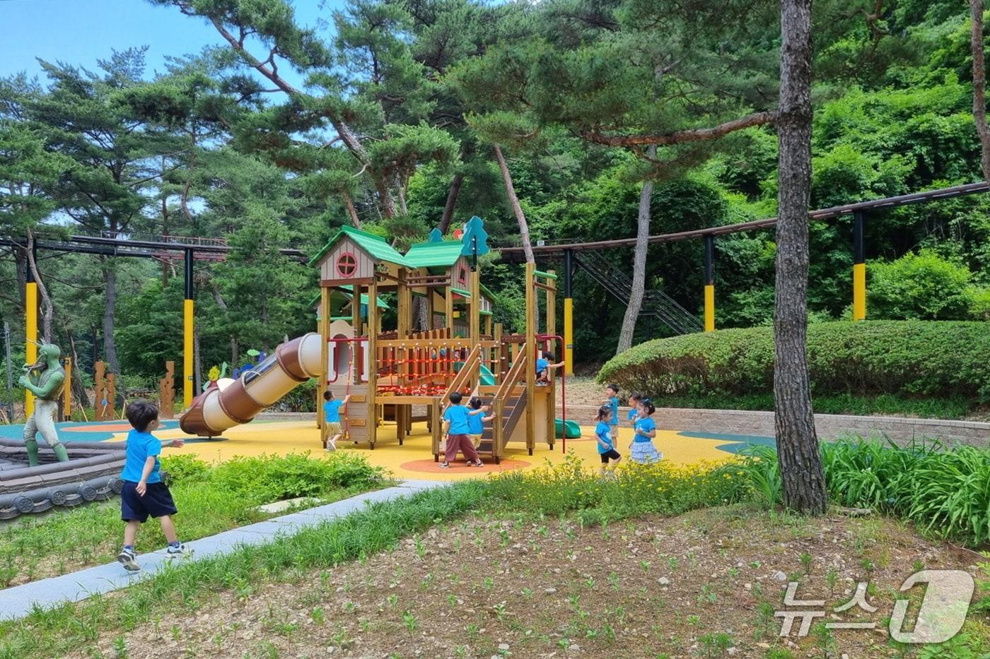 본문 이미지 - 속리산 유아숲체험원.(보은군 제공. 재판매 및 DB금지)/뉴스1 
