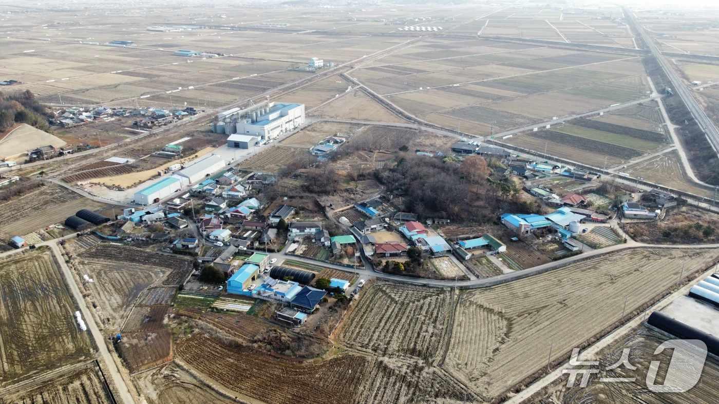 본문 이미지 - 농식품부와 지방시대위원회가 주관한 '농어촌취약지역 생활개선 개조사업' 공모에 선정된 전북 군산시 임피면 금산마을.(군산시 제공. 재판매 및 DB금지)