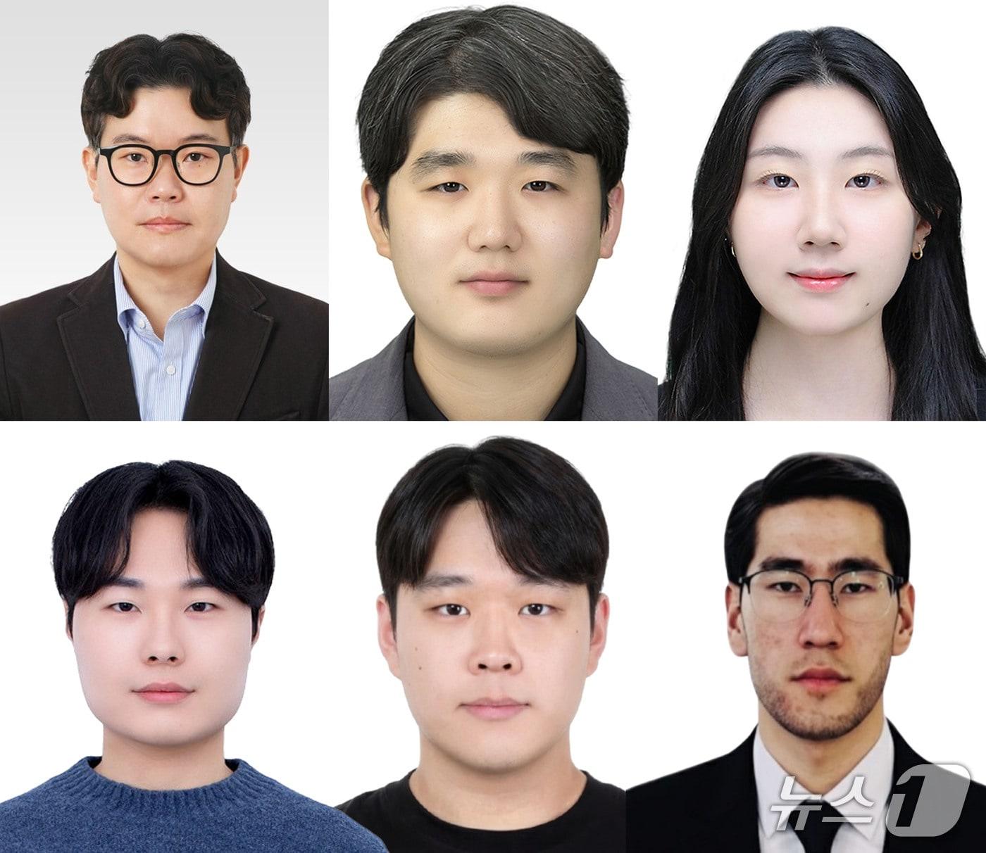 본문 이미지 - (왼쪽 위부터) 배승환 전기컴퓨터공학과 교수, 박대현 박사과정 학생, 백민아 통합과정 학생, 하정훈 통합과정 학생, 박찬섭 석사과정 학생, 잠시드전 가니에브 통합과정 학생.(인하대 제공. 재배포 및 DB금지)2026.7.2/뉴스1