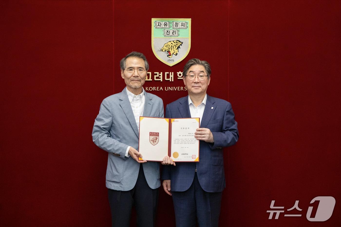 본문 이미지 - 고려대 곽종윤 전 삼화페인트 기술고문.(고려대 제공)
