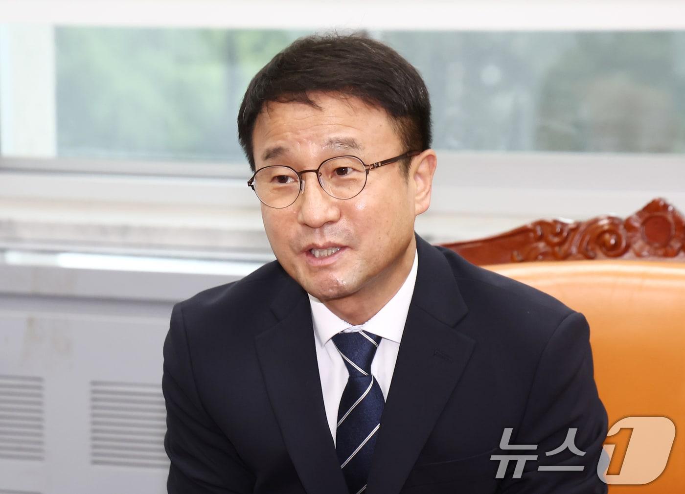 본문 이미지 - 한병도 더불어민주당 당대표 직무대행 겸 원내대표. 2026.7.21 ⓒ 뉴스1 김민지 기자