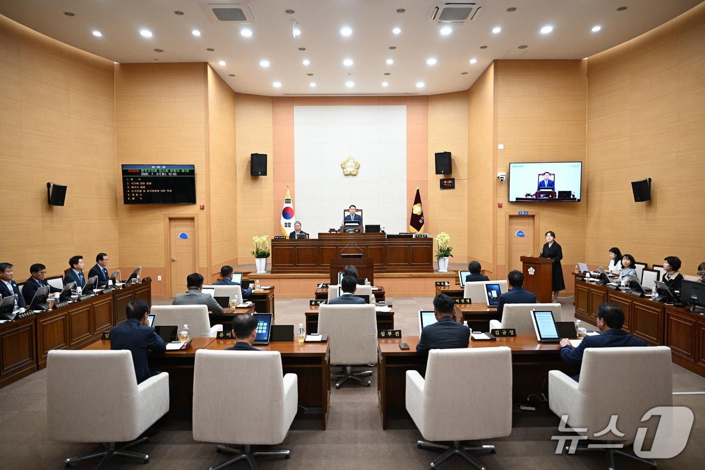 본문 이미지 - 전북 완주군의회가 21일 제302회 임시회를 열고 보름간의 일정에 돌입했다.(의회 제공. 재판매 및 DB금지)2026.7.21/뉴스1