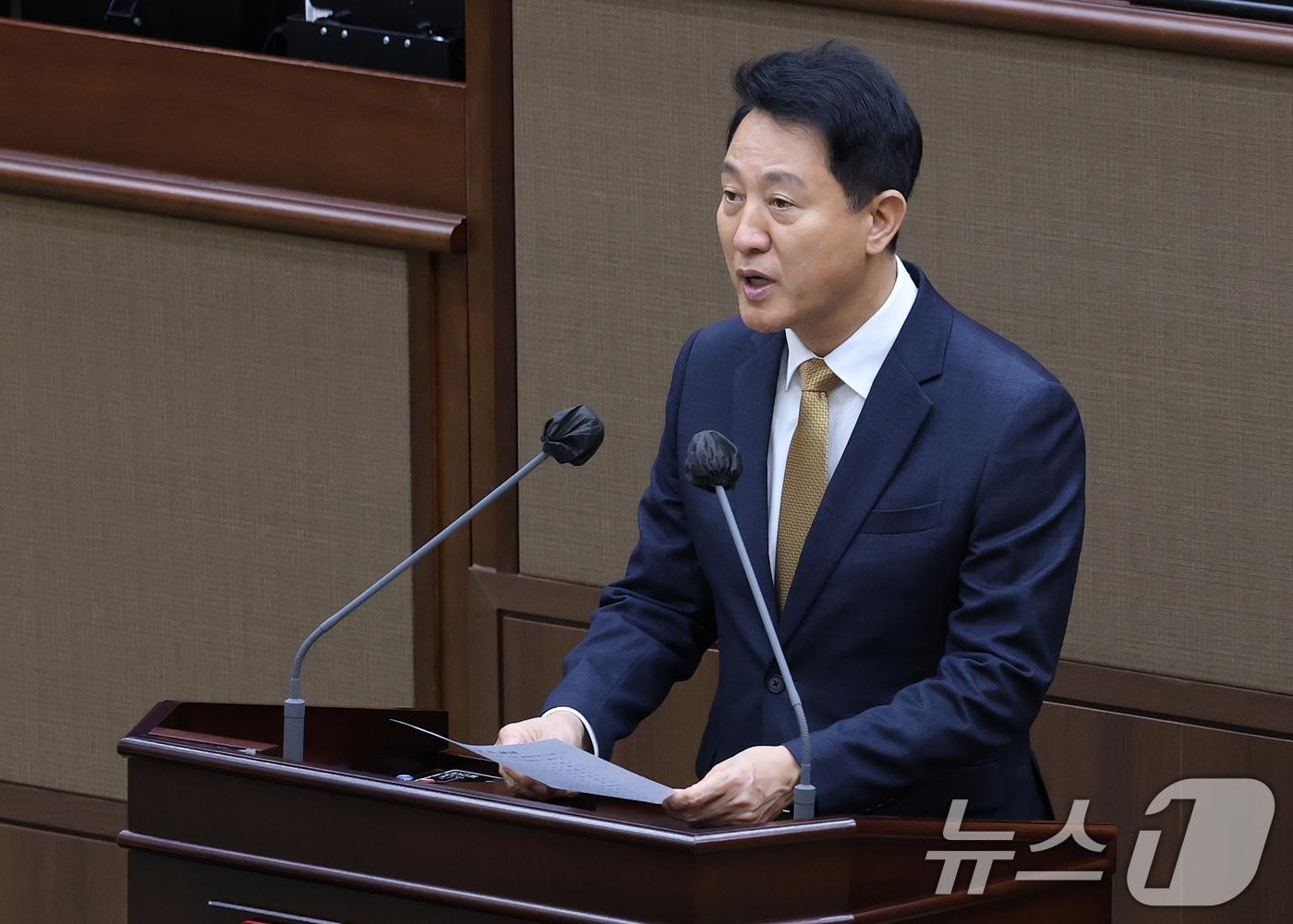 본문 이미지 - 오세훈 서울시장. 2026.7.21 ⓒ 뉴스1 오대일 기자