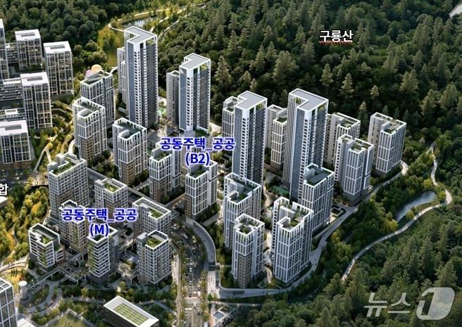 본문 이미지 - 서울 강남구에 착공 예정인 개포 구룡마을 공공주택건설사업 조감도(서울시 제공)