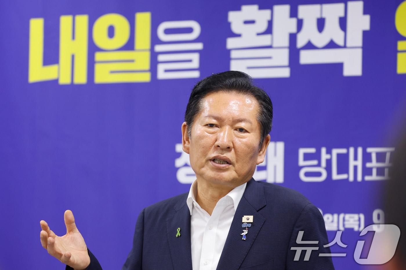 본문 이미지 - 정청래 더불어민주당 당대표 후보. ⓒ 뉴스1 김태성 기자