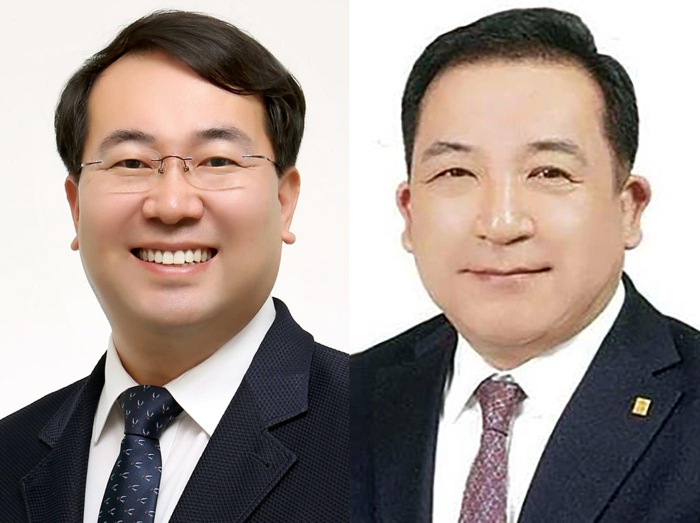 본문 이미지 - 고광철 국민의힘 제주시갑 당협위원장과 이정엽 전 제주특별자치도의회 의원.