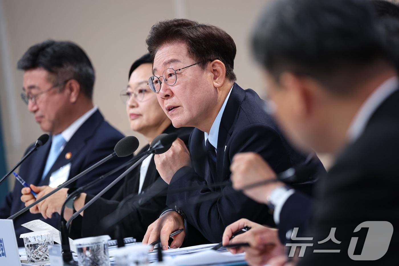 본문 이미지 - 이재명 대통령이 23일 서울 여의도 KBS 별관에서 열린 부동산정책 국민 대토론회에서 발언하고 있다. 2026.7.23 ⓒ 뉴스1 허경 기자