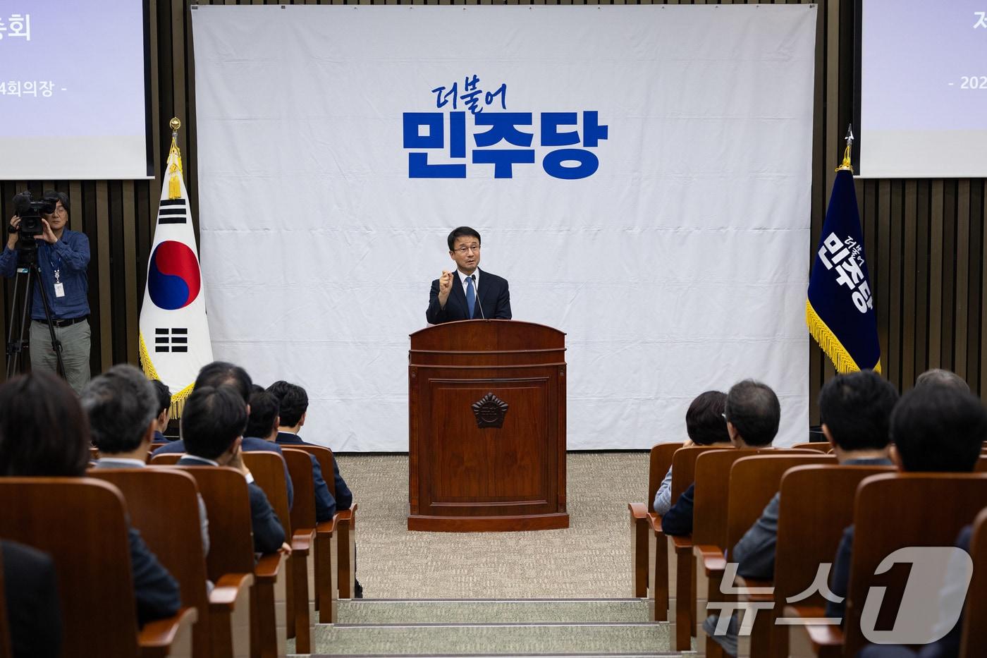 본문 이미지 - 한병도 더불어민주당 당대표 직무대행 겸 원내대표. ⓒ 뉴스1 유승관 기자