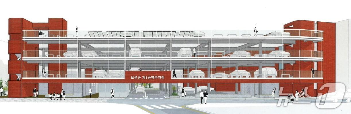 본문 이미지 - 보은읍 1공영주차장 주차타워 건립 설계 공모 당선작.(보은군 제공. 재판매 및 DB금지)/뉴스1 