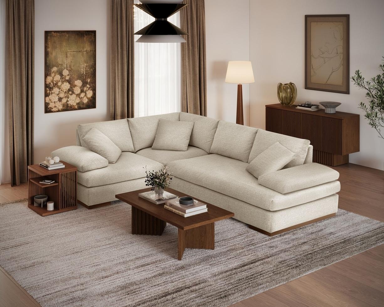 본문 이미지 -  신세계까사가 까사미아 대표 소파 시리즈 '캄포'의 신제품 '캄포 필로우'를 출시했다. 사진은 '캄포 필로우' 제품 이미지. (신세계까사 제공)