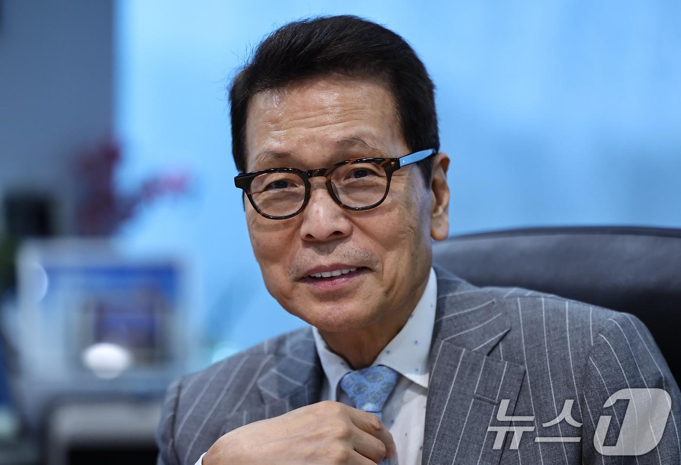 본문 이미지 - 배재규 한국투자신탁운용 대표가 28일 서울 영등포구 한국투자신탁운용에서 뉴스1과 인터뷰를 하고 있다. 2026.7.28 ⓒ 뉴스1 김도우 기자