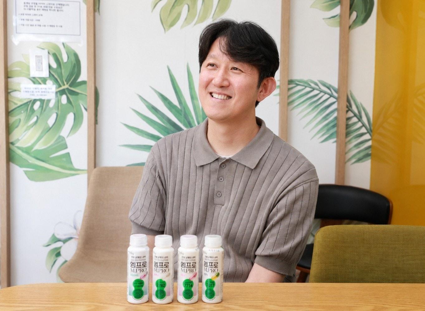 본문 이미지 - 최영택 hy 유제품CM팀장이 서울 서초구 hy사옥에서 뉴스1과 인터뷰 하고 있다.(hy 제공)