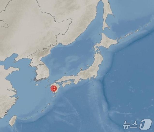 본문 이미지 - 일본 규슈 지진.(기상청 제공. 재판매 및 DB금지)
