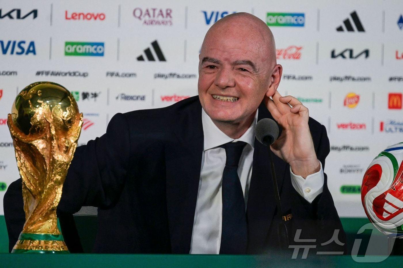 본문 이미지 - 잔니 인판티노 FIFA 회장. ⓒ AFP=뉴스1