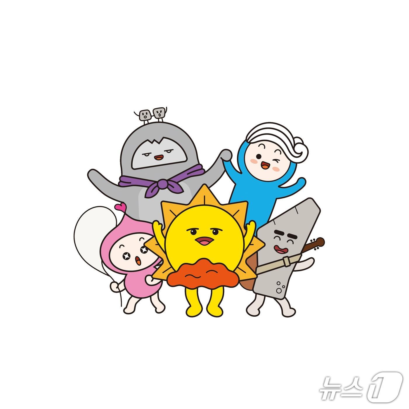 본문 이미지 - 강원 동해시 대표 캐릭터 해별이와 친구들.(동해시 제공, 재판매 및 DB 금지) 2026.7.29/뉴스1