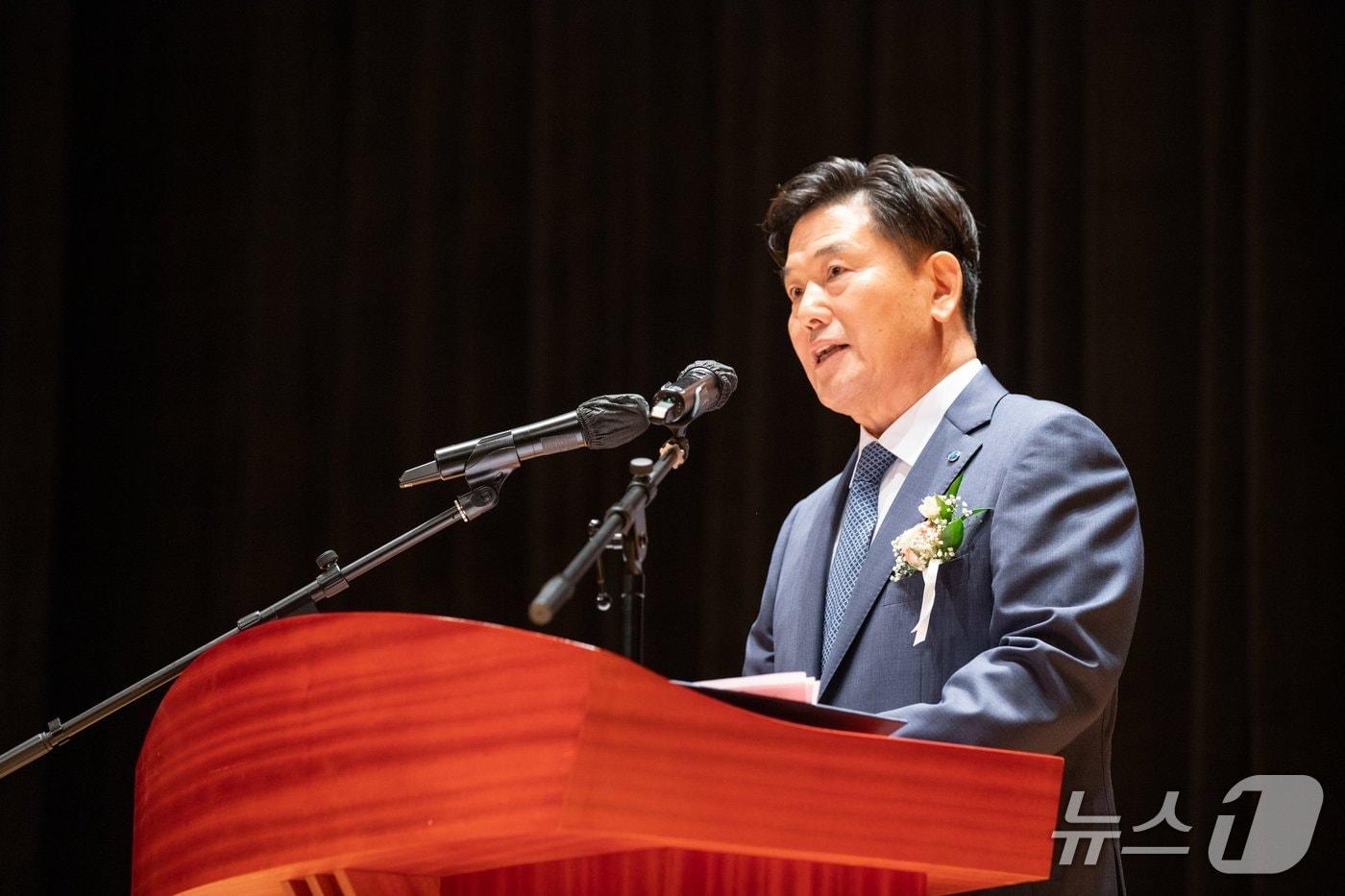 본문 이미지 - 홍의락 신임 사장이 29일 한국가스공사 제19대 사장으로 취임했다. (한국가스공사 제공). /2026.7.29/