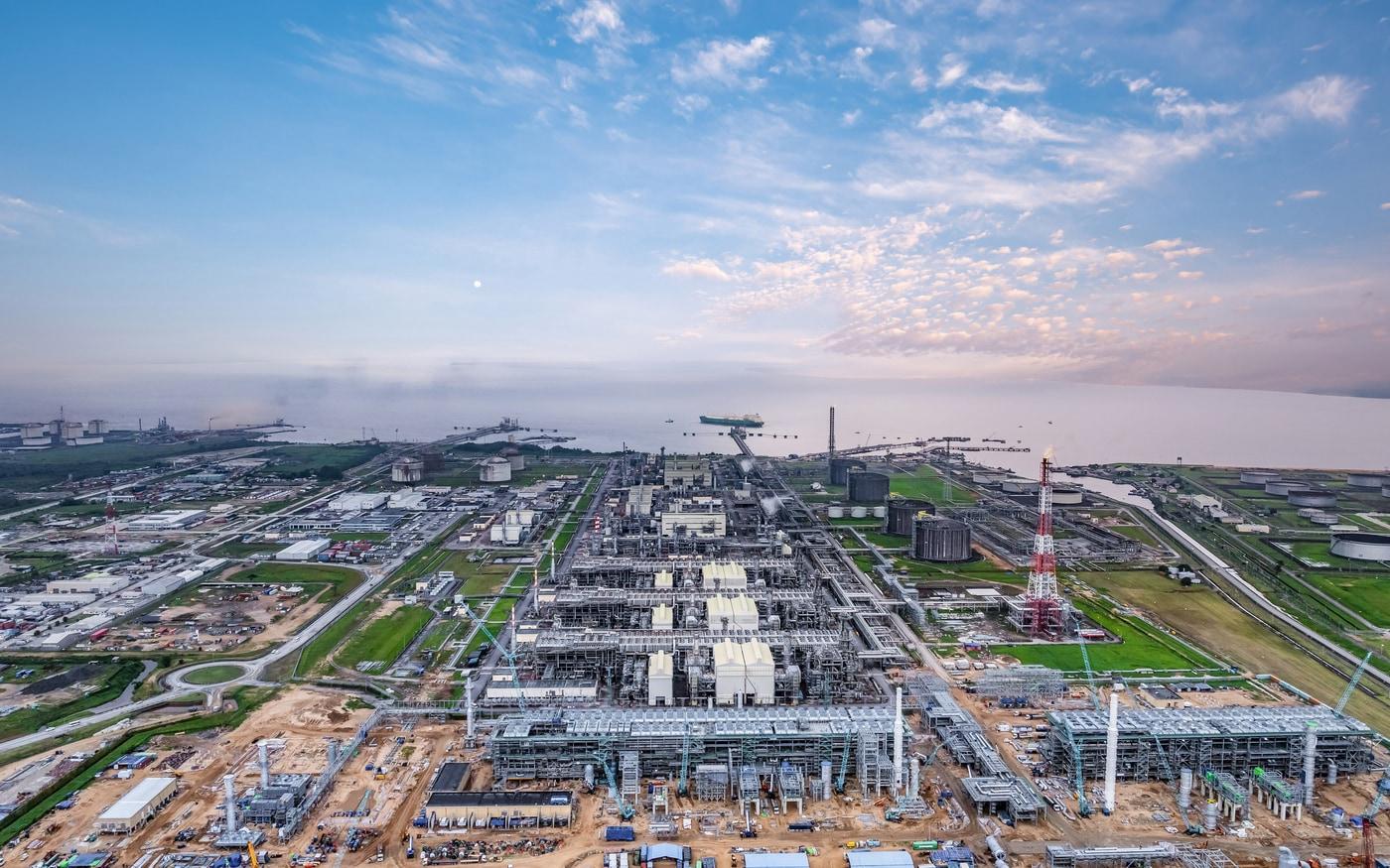 본문 이미지 - 대우건설이 시공 중인 나이지리아 LNG 트레인 7 모습.(대우건설 제공)뉴스1ⓒ news1