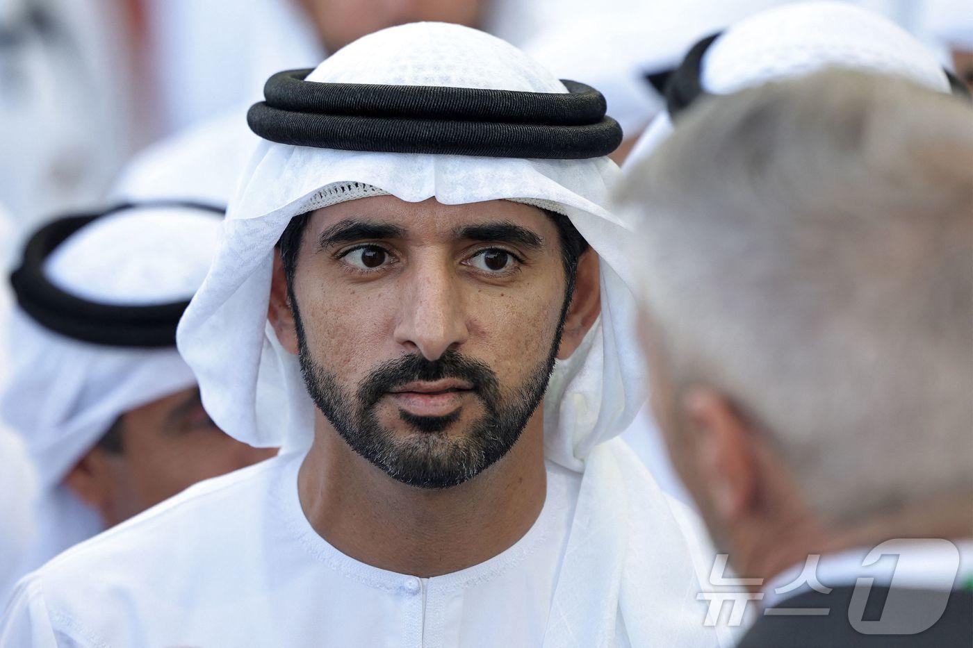 본문 이미지 - 아랍 에미리트(UAE) 두바이 왕세자인 함단 빈 무함마드의 모습. 2026.3.28 ⓒ AFP=뉴스1