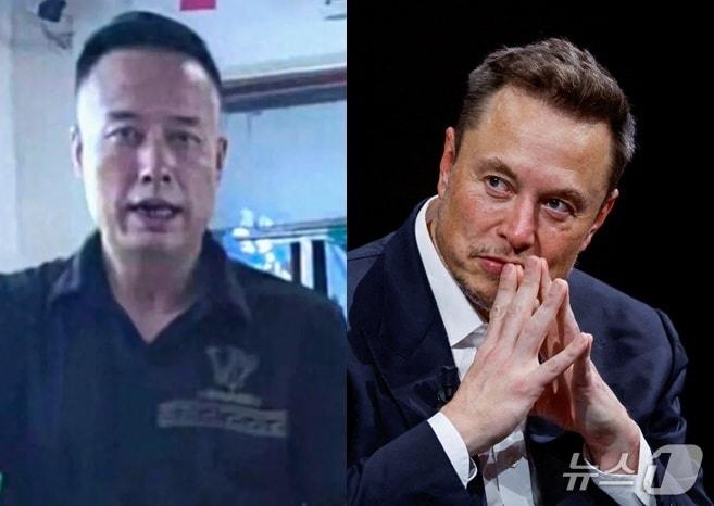 본문 이미지 - 마젠핑(왼쪽) SCMP, 일론 머스크 테슬라 최고경영자(CEO) ⓒ 로이터=뉴스1