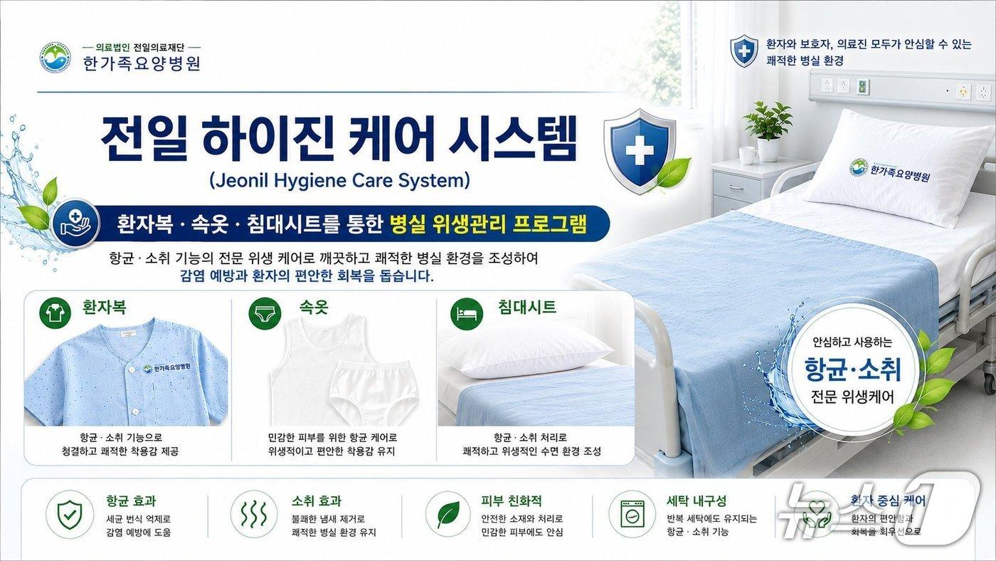 본문 이미지 - '전일 하이진 케어 시스템'. (한가족요양병원 제공. 재판매 및 DB금지)