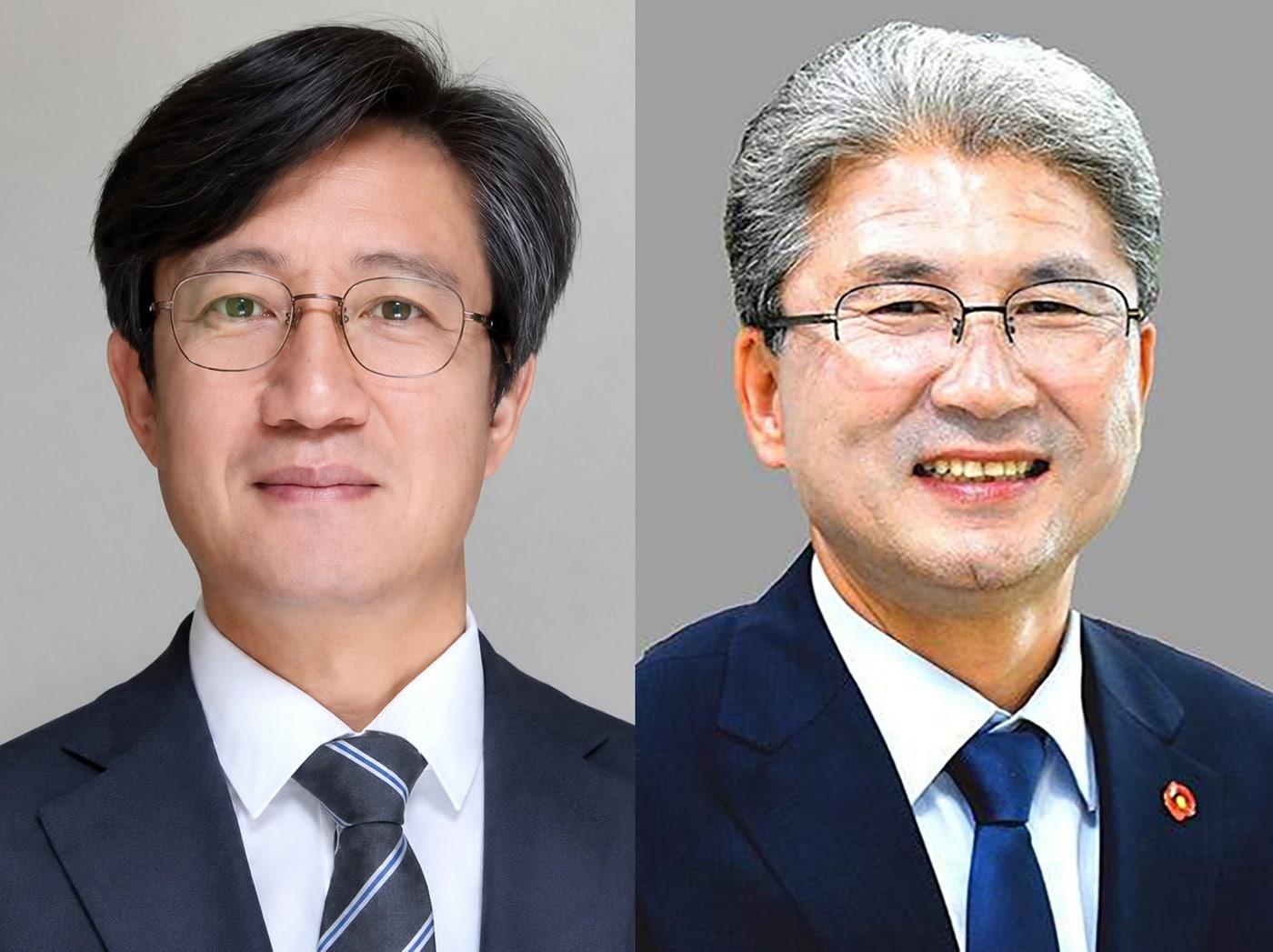 본문 이미지 - 이창흠 제주도 기후경제부지사 후보자와 이상봉 제주시장 후보자.