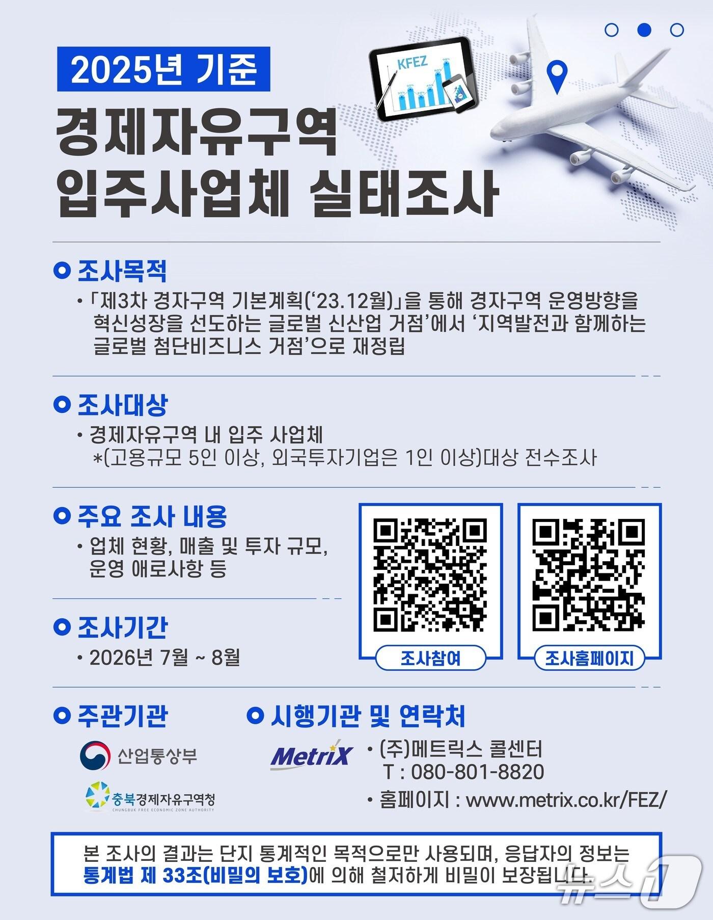 본문 이미지 - 충북경제자유구역청 입주사업체 실태조사