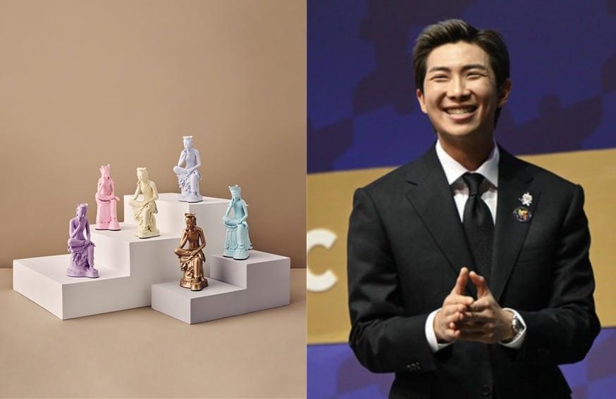 본문 이미지 - 반가사유상 미니어처(국립박물관문화재단 제공)와 RMⓒ 뉴스1 김민지 기자