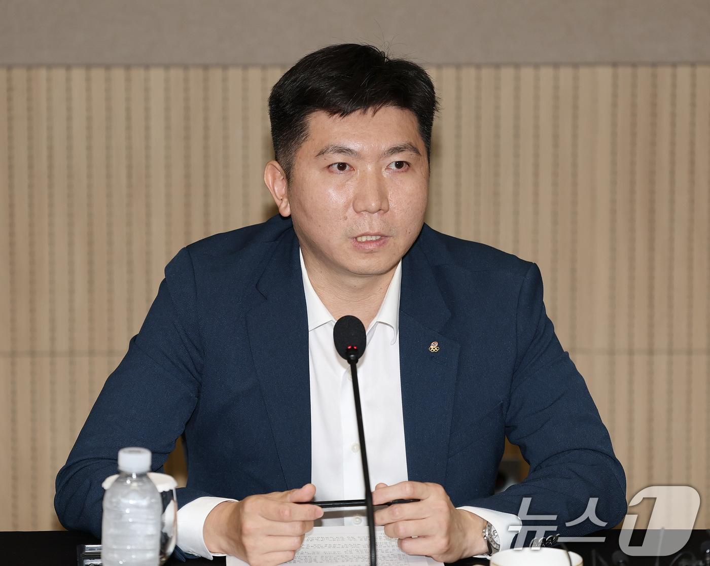 본문 이미지 - 유승민 대한체육회장 (공동취재) 2026.7.6 ⓒ 뉴스1 안은나 기자