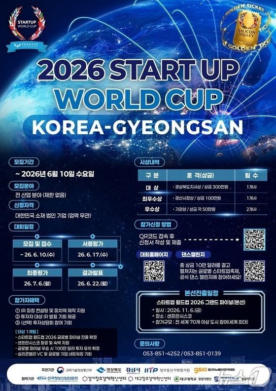 본문 이미지 - 2026 스타트업 월드컵 코리아-경산 포스터/뉴스1