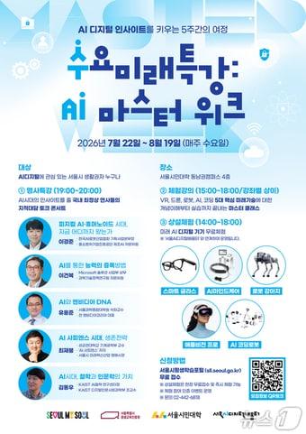 본문 이미지 - 수요미래특강 AI마스터 위크 홍보 포스터