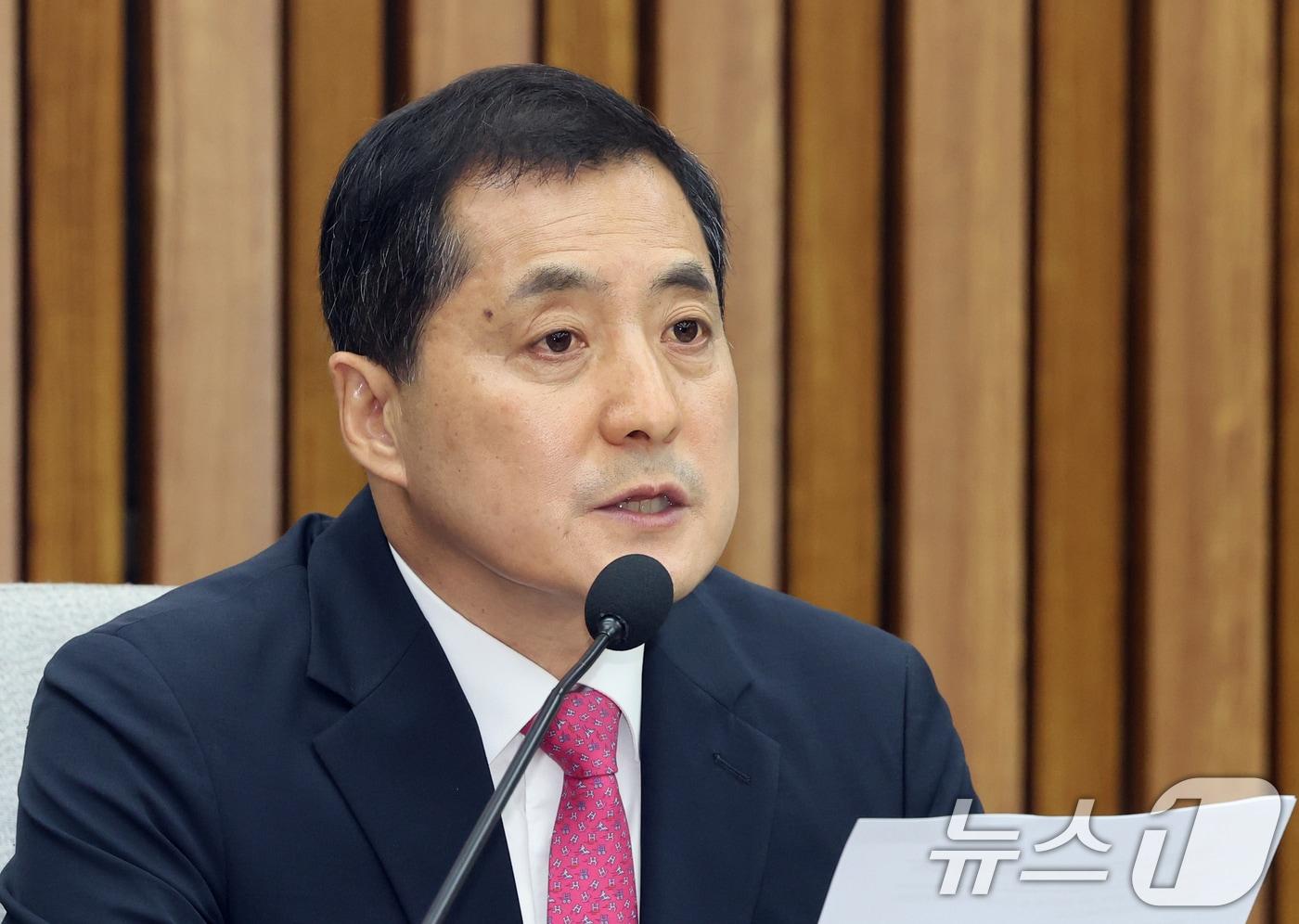 본문 이미지 - 박대출 국민의힘 선관위 개혁특위 위원장. 2026.7.7 ⓒ 뉴스1 황기선 기자