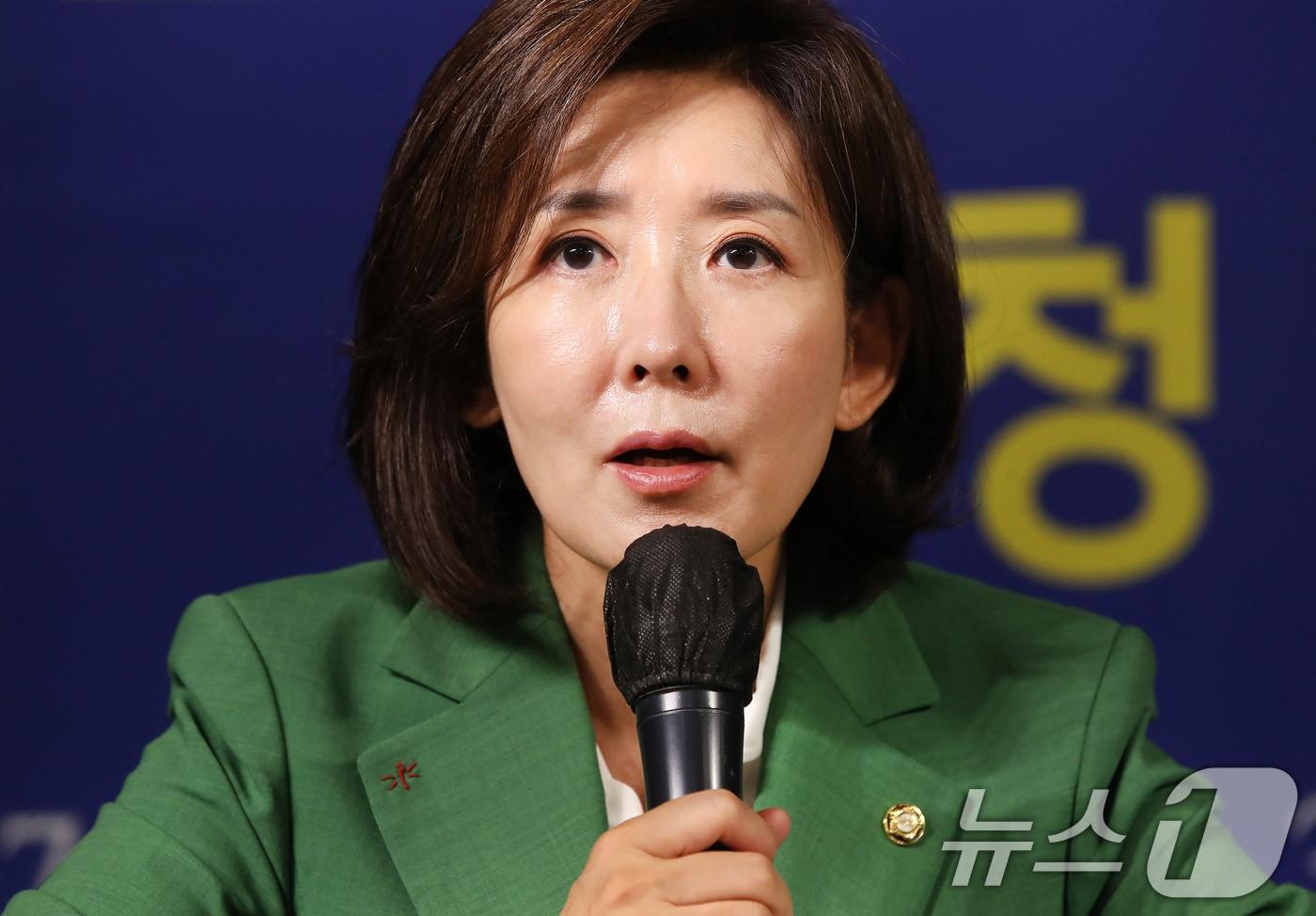 본문 이미지 - 나경원 국민의힘(서울 동작구을) 의원이 8일 오전 대구아트파크에서 열린 아시아포럼21 초청 토론회에서 발언하고 있다. 2026.7.8 ⓒ 뉴스1 공정식 기자