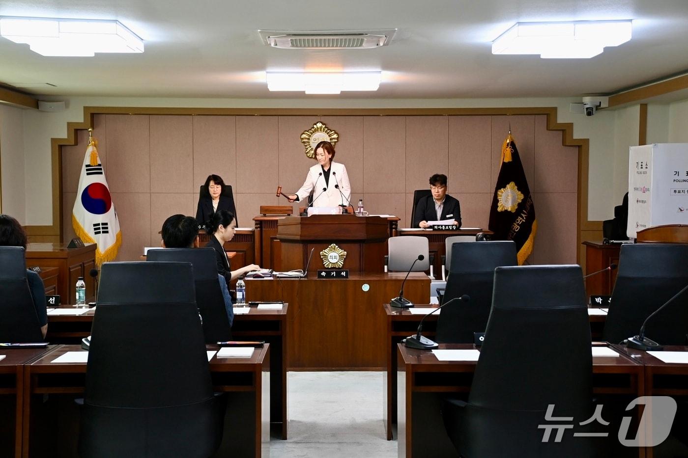 본문 이미지 - 8일 대덕구의회 본회의 모습.(대덕구의회 제공. 재판매 및 DB금지)/뉴스1