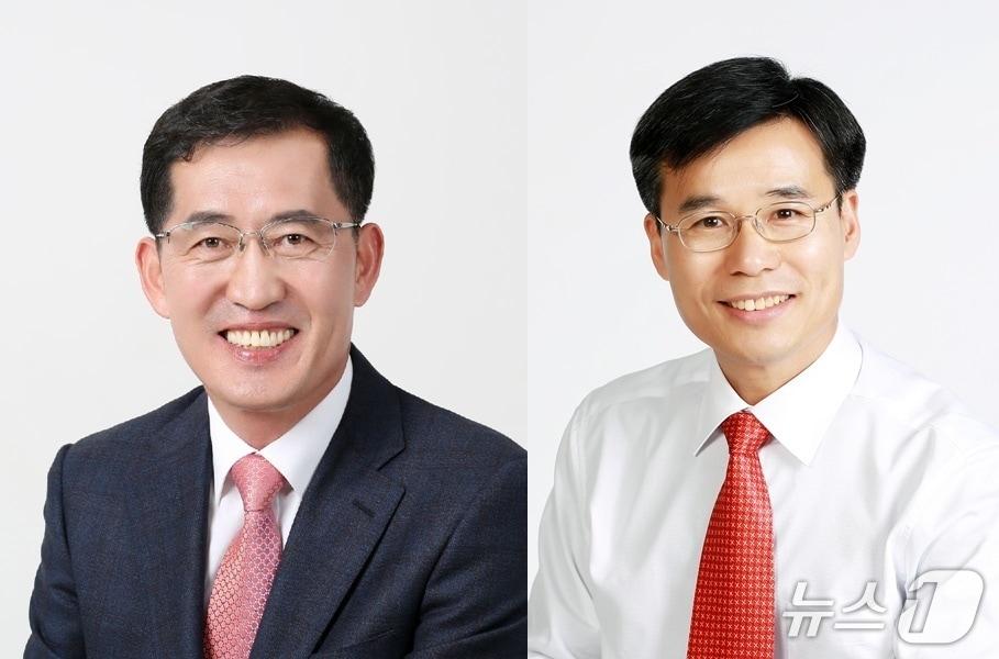 본문 이미지 - 제10대 전북 정읍시의회 이복형 의장(왼쪽)과 정상섭 부의장(오른쪽).(정읍시의회 제공. 재판매 및 DB금지)/뉴스1