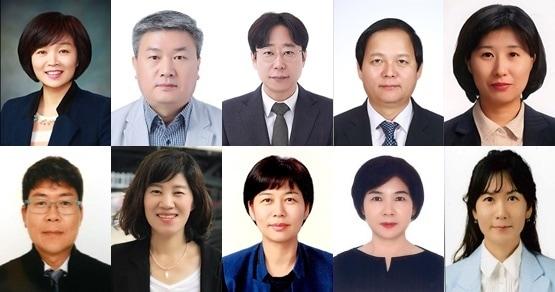 본문 이미지 - (첫줄 왼쪽부터) 임숙희, 장재영, 조문성, 강세권, 김은주 국장. (두번째 줄 왼쪽부터) 김인택, 김현옥, 노은영, 이성순, 이영숙 국장./뉴스1 