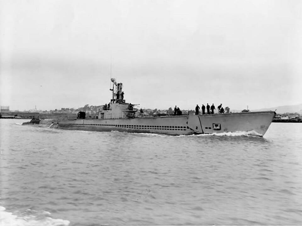 본문 이미지 - 타이헤이마루호를 격침한 미국 잠수함 USS 선피시(SS-281) (출처: Unknown author, Public domain, via Wikimedia Commons)