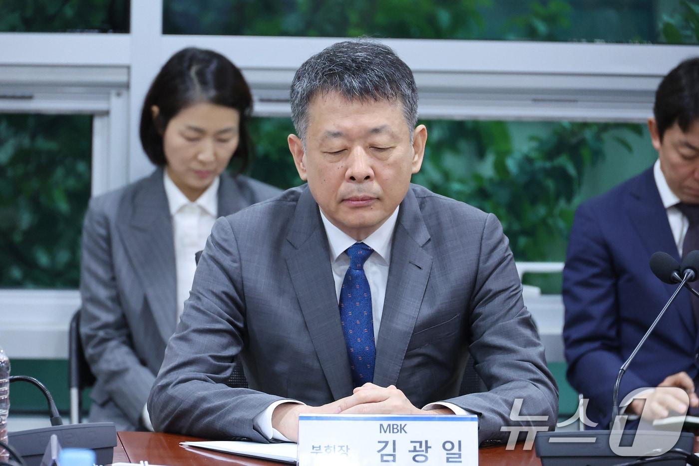 본문 이미지 - 김광일 MBK파트너스 부회장. 2026.7.9 ⓒ 뉴스1 신웅수 기자