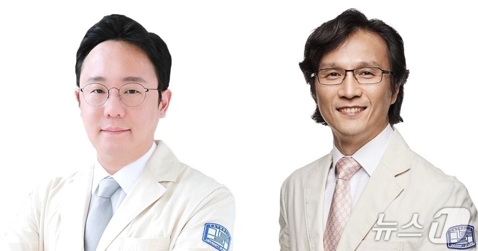 본문 이미지 - (왼쪽부터) 가톨릭대 서울성모병원 비뇨의학과의 방석환 교수·홍성후 교수.(가톨릭대 서울성모병원 제공)