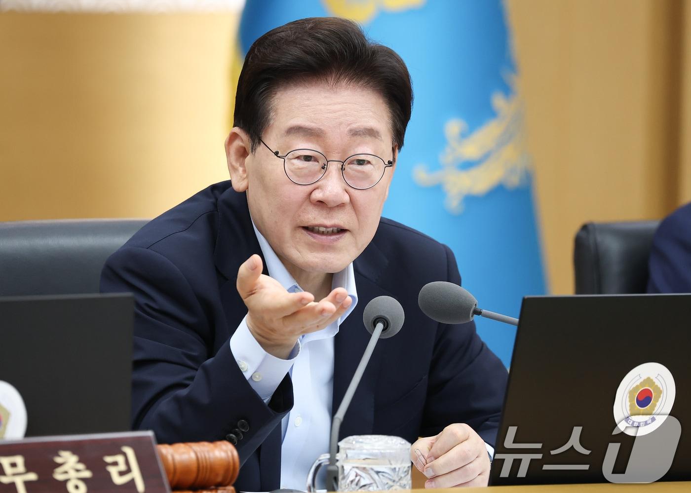 본문 이미지 - 이재명 대통령이 11일 정부세종청사에서 열린 국무회의에서 발언하고 있다. (청와대통신사진기자단) 2026.8.11 ⓒ 뉴스1 허경 기자