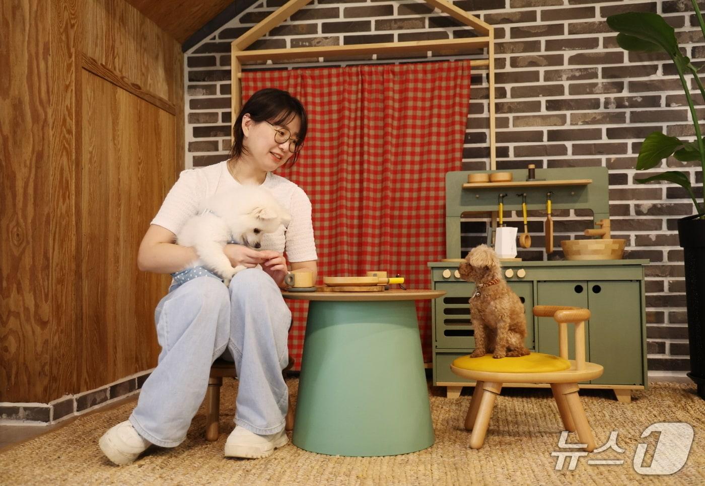 본문 이미지 - 반려동물 동반 가능 숙소 이용 모습(태안군 제공. 재판매 및 DB금지)/뉴스1