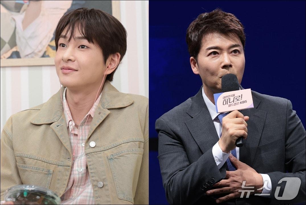 본문 이미지 - 아이돌 그룹 샤이니 멤버 온유(왼쪽)와 방송인 전현무 씨