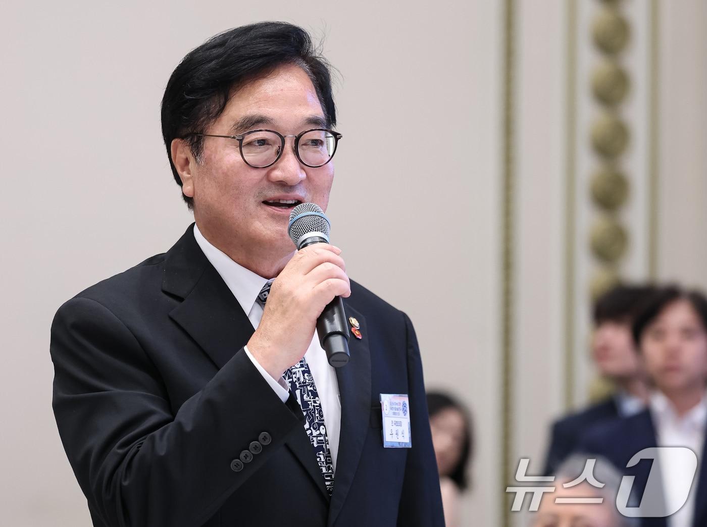 본문 이미지 - 우원식 전 국회의장. (청와대통신사진기자단) 2026.8.13 ⓒ 뉴스1 이재명 기자