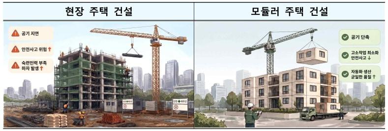 본문 이미지 - 모듈러 주택 건설 개념도.(국토교통부 제공)뉴스1ⓒ news1