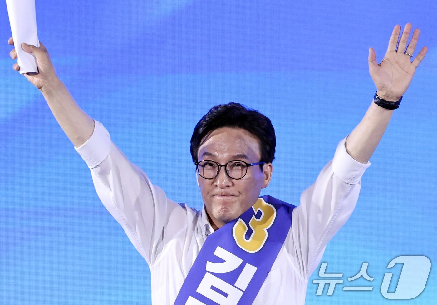 본문 이미지 - 김민석 더불어민주당 당대표 후보. ⓒ 뉴스1 신웅수 기자