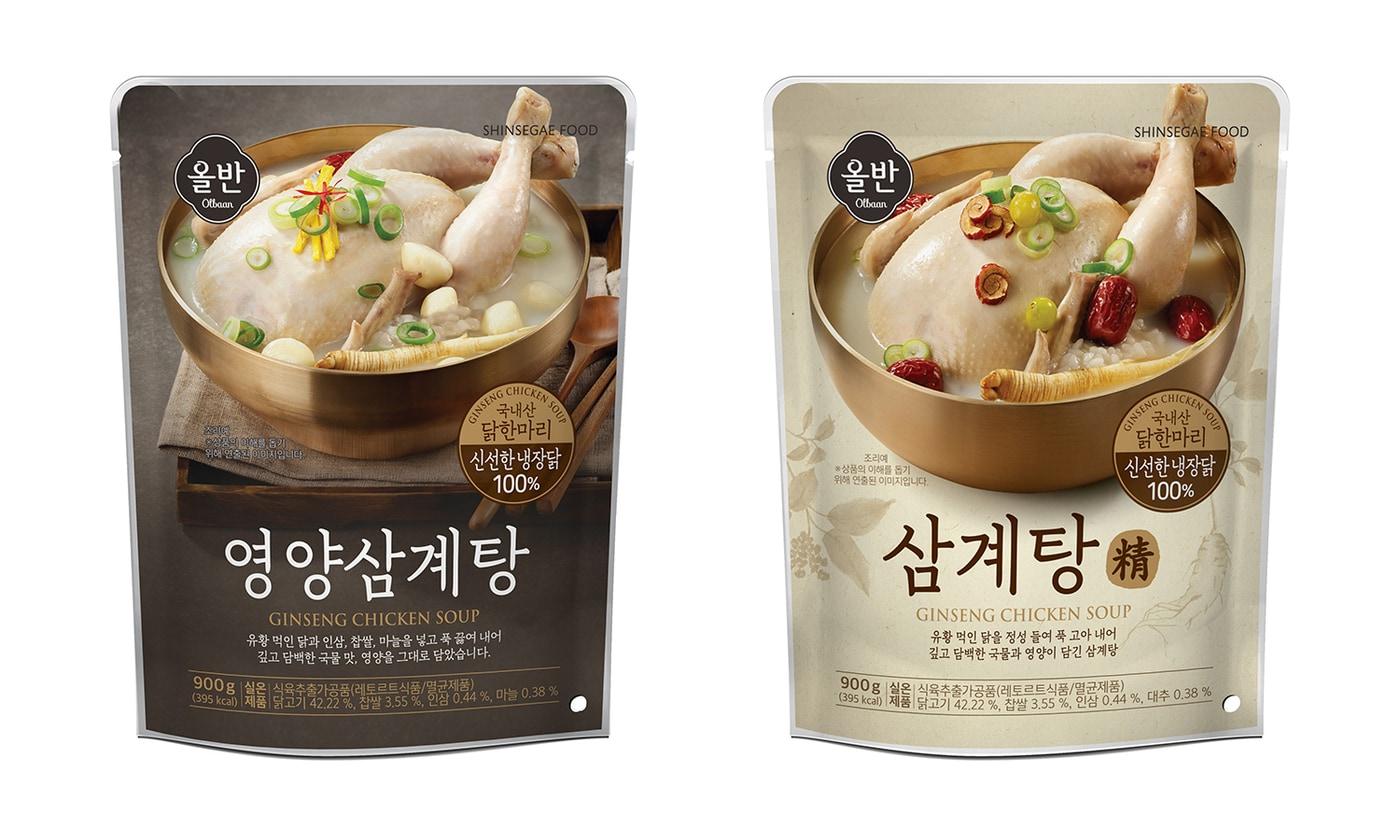 본문 이미지 - 올반 삼계탕 2종.(신세계푸드 제공)