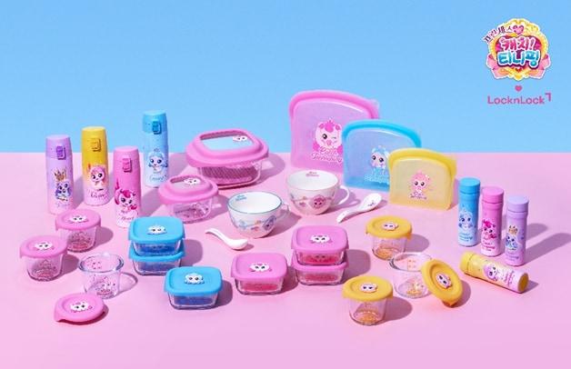 본문 이미지 -  락앤락이 오는 20일부터 이마트 온·오프라인에서 '캐치! 티니핑' 협업 제품을 단독으로 선보인다. (락앤락 제공)