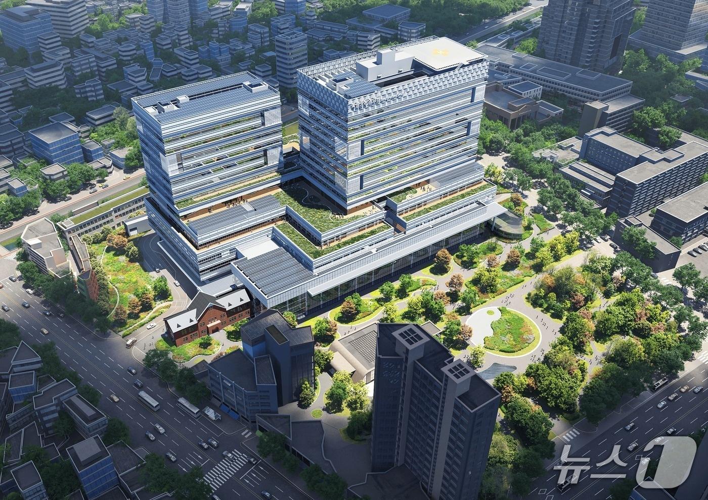 본문 이미지 - 국립중앙의료원 신축이전 및 중앙감염병병원 건립 조감도.(국립중앙의료원 제공)
