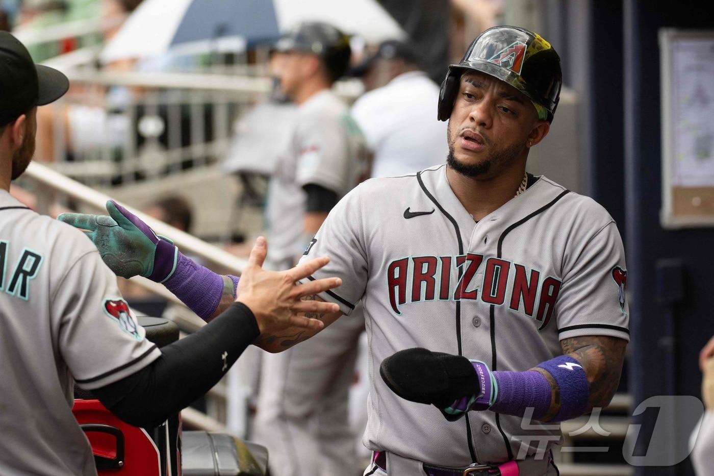 본문 이미지 - MLB 애리조나 케텔 마르테가 제한 선수 명단에 올랐다. ⓒ AFP=뉴스1