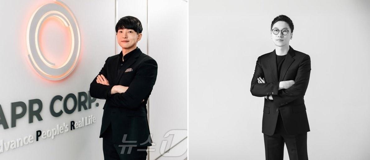 본문 이미지 - 김병훈 에이피알 대표, 반성연 달바글로벌 대표(각 사 제공)